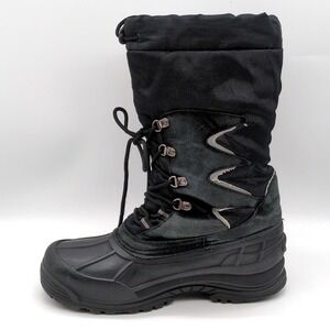 Nortiv8 Shoes Mens Mountaineer Black 8 Winter Boots Thinsulate Water Resistant